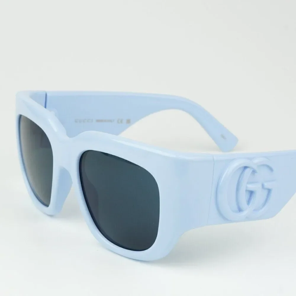 NEW Gucci GG1545S  004 Light Blue Women Square Sunglasses GG 1545S